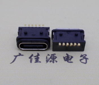 江苏USB 3.1Type c6pin两脚插防水全塑接口座子