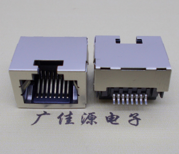 广州RJ45-沉板式 单层连接器带信号灯超薄网络接口