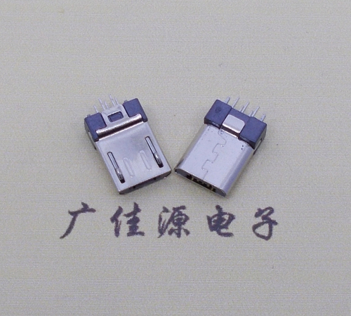 广东MicroUSB5pin公头 安卓手机充电尾插数据接口