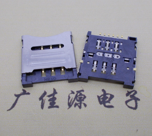 四川MICRO SIM 1.8H 6P 掀盖式卡座