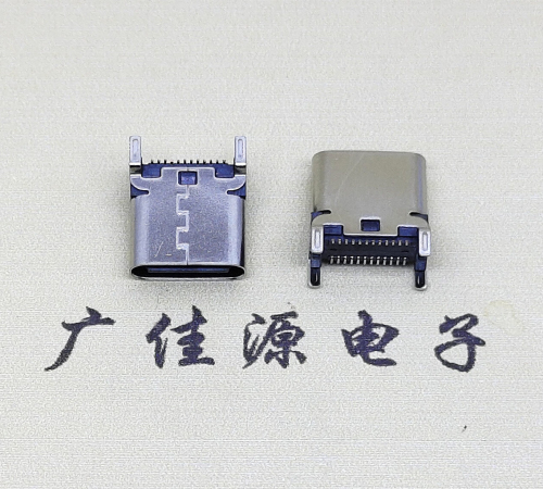 广东TYPE-C24P立贴母座.大电流5A功能连接器接口