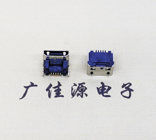 上海micro usb 5pin加高母座 垫高1.55/2.5/3.04/4.45有柱